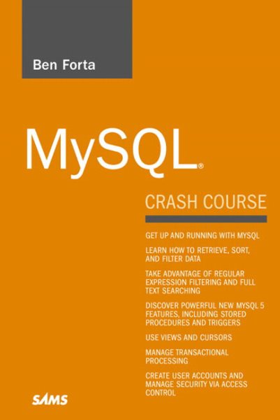 MySQL Crash Course cover