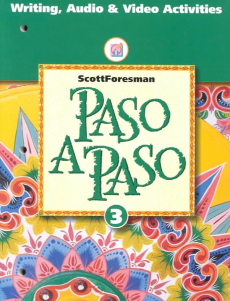 PASO A PASO 1996 SPANISH STUDENT EDITION WORKBOOK TAPE MANUAL LEVEL 3