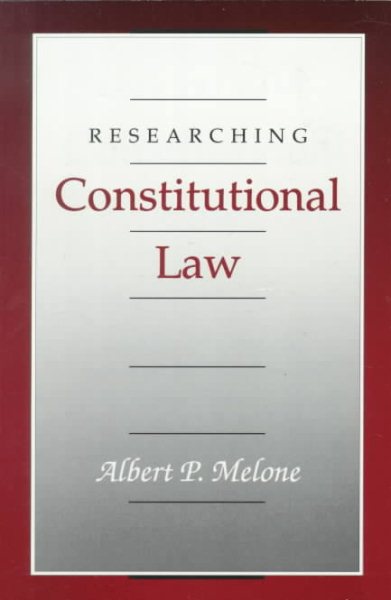 Researching Constitutional Law cover