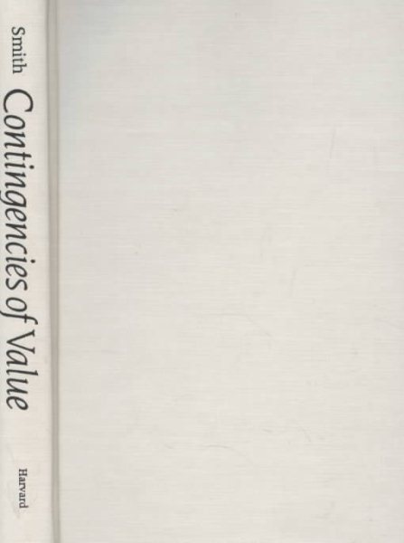 Contingencies of Value: Alternative Perspectives for Critical Theory cover