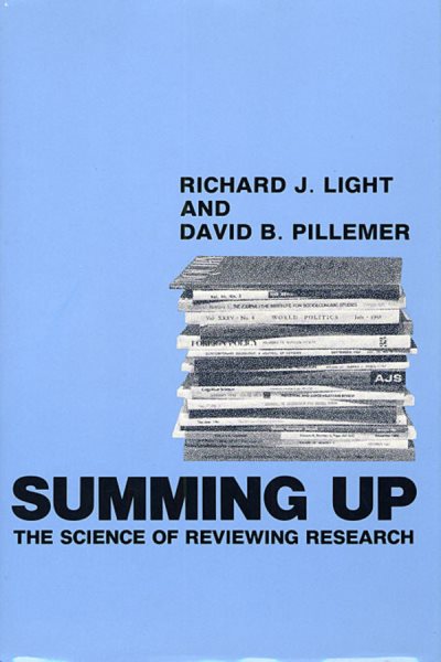 Summing Up: The Science of Reviewing Research cover