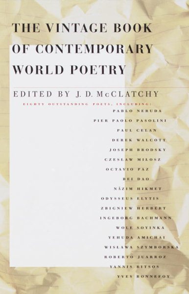 The Vintage Book of Contemporary World Poetry cover