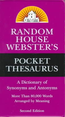 Thesaurus, Second Edition (Random House Vest Pocket Series)