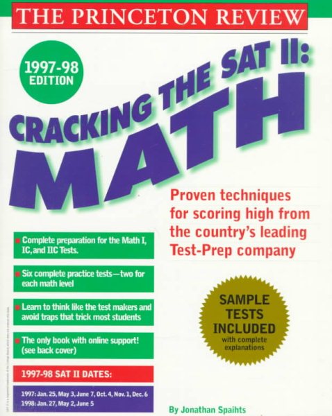Cracking the SAT II: Math Subject Tests, 1998 ED (Cracking the Sat II Math)
