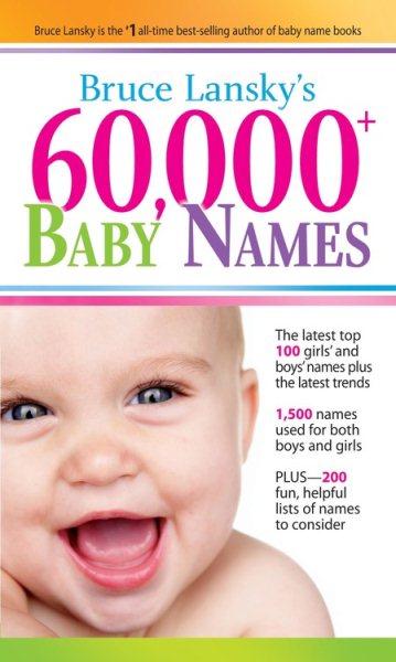 60,000+ Baby Names cover