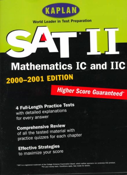 SAT II: Mathematics 2000-2001 (SAT II Mathematics) cover
