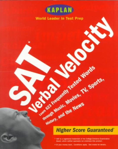 Kaplan SAT Verbal Velocity cover
