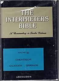 Interpreter's Bible: 010 cover