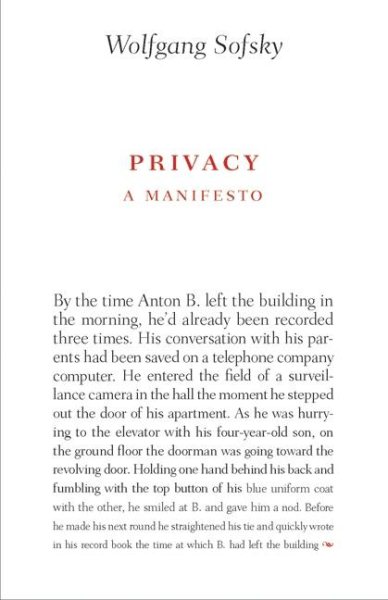 Privacy: A Manifesto cover