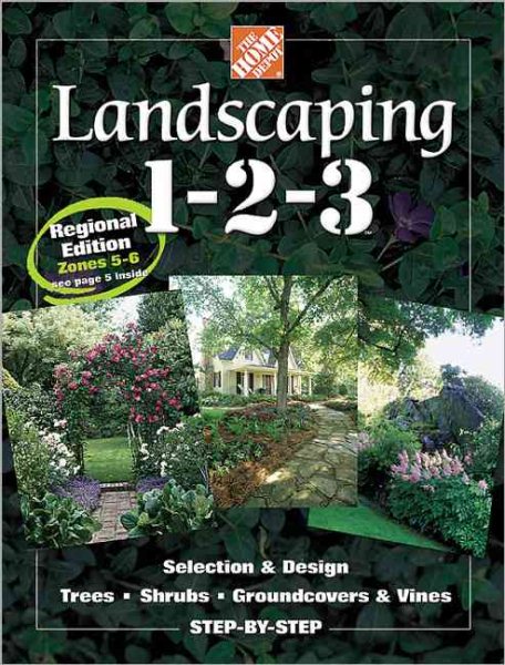 Landscaping 1-2-3: Regional Edition: Zones 5-6 (Home Depot ... 1-2-3) cover