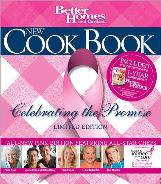 Better Homes and Gardens New Cook Book: Celebrating the Promise, 14th Limited Edition "Pink Plaid" cover