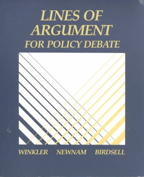 Lines of Argument for Policy and Debate cover