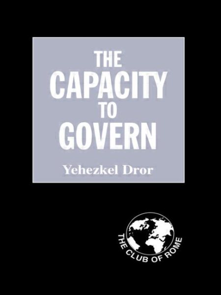 The Capacity to Govern: A Report to the Club of Rome cover
