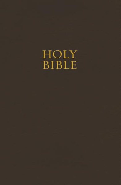 NKJV, Pew Bible, Hardcover, Brown, Red Letter Edition (Classic) cover