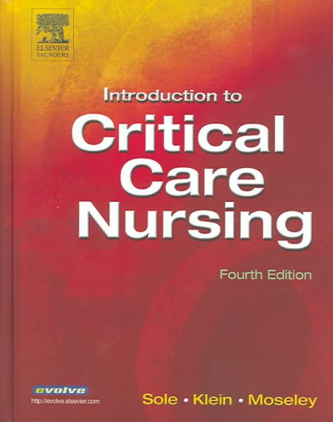 Introduction to Critical Care Nursing cover