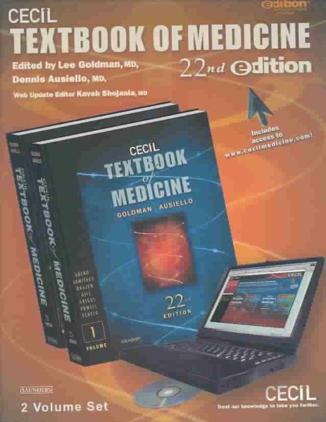 Cecil Textbook of Medicine -- 2-Volume Set, Text with Continually Updated Online Reference cover