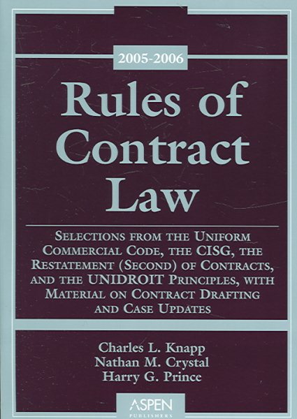 Rules Of Contract Law: 2005-2006