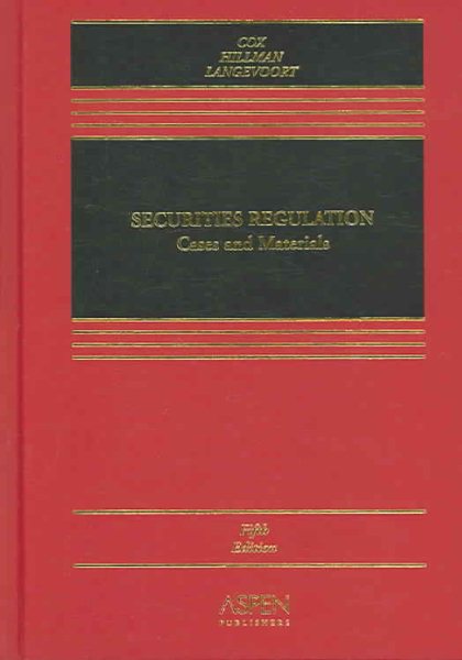 Securities Regulation: Cases And Materials cover