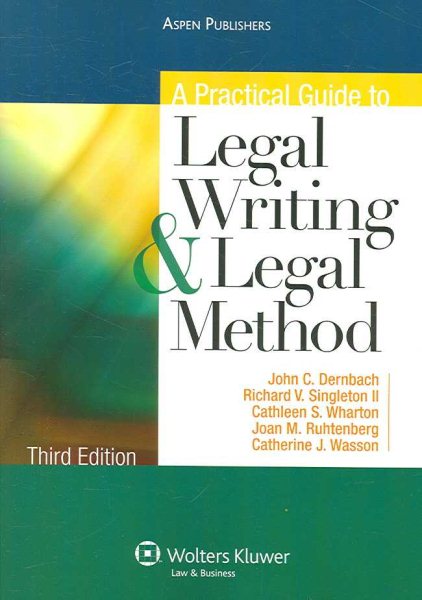 A Practical Guide to Legal Writing & Legal Method cover