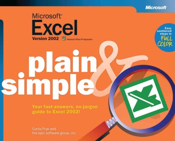 Microsoft® Excel Version 2002 Plain & Simple cover
