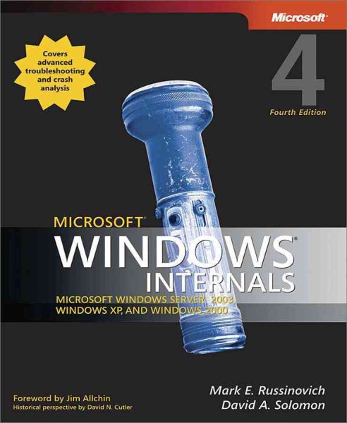 Microsoft Windows Internals (4th Edition): Microsoft Windows Server 2003, Windows XP, and Windows 2000 cover