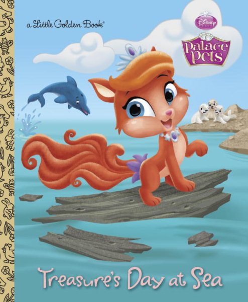 Treasure's Day at Sea (Disney Princess: Palace Pets) (Little Golden Book) cover