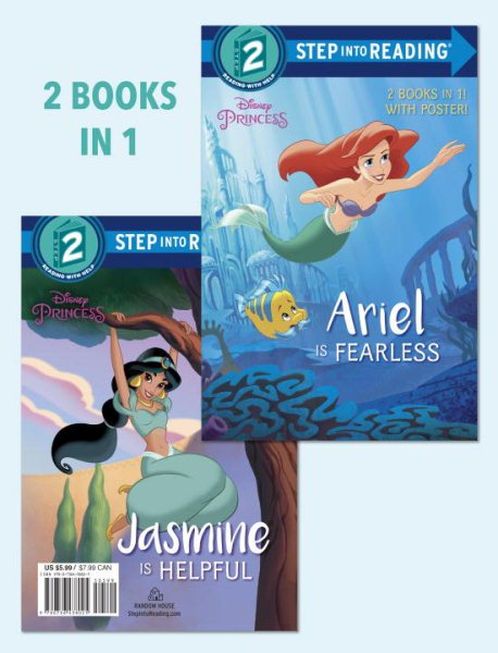 Ariel Is Fearless/Jasmine Is Helpful (Disney Princess) (Step into Reading) cover