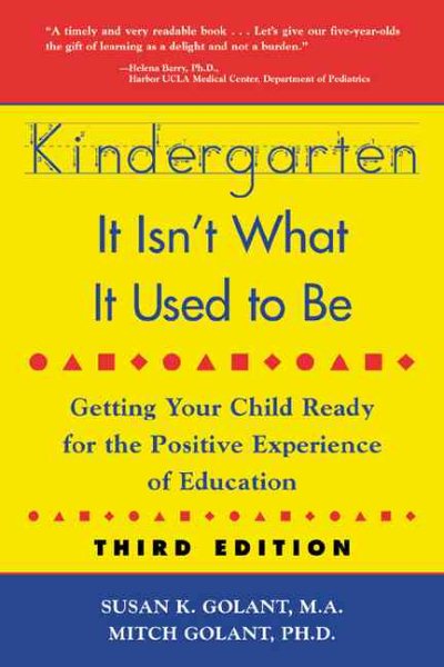 Kindergarten: It Isn't What It Used to Be