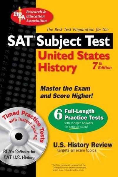 SAT United States History w/CD-ROM (SAT PSAT ACT (College Admission) Prep)