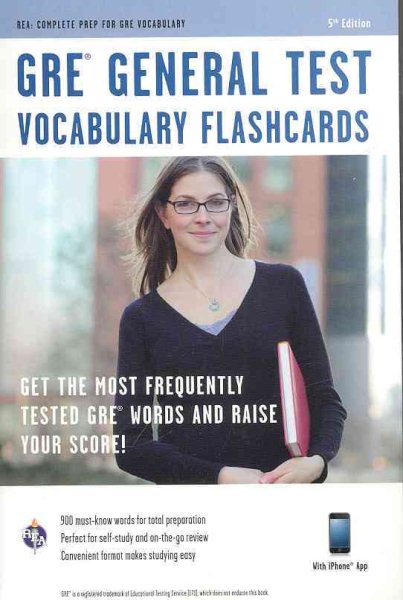 GRE Vocabulary Flashcard Book (GRE Test Preparation) cover
