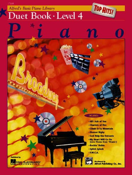 Alfred's Basic Piano Library Top Hits! Duet Book, Bk 4 (Alfred's Basic Piano Library, Bk 4) cover