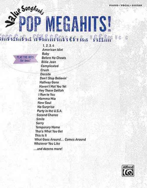 Pop Megahits!: Value Songbooks Series cover
