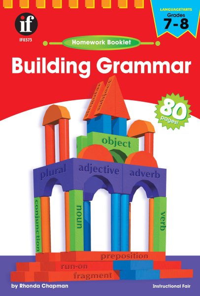 Building Grammar Homework Booklet, Grades 7 - 8 (Homework Booklets) cover