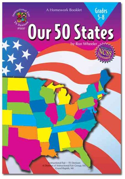 Our 50 States Homework Booklet, Grades 4-6 (Homework Booklets)