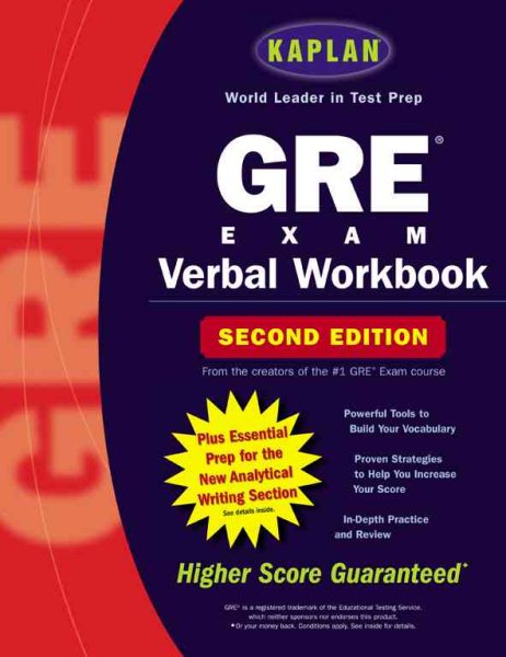 Kaplan GRE Verbal Workbook, 2nd Edition cover
