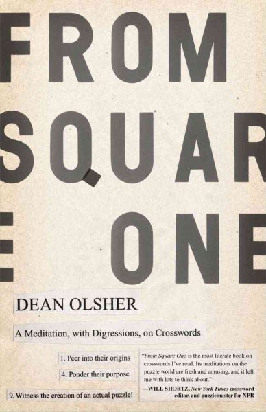 From Square One: A Meditation, with Digressions, on Crosswords cover