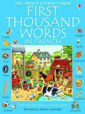First Thousand Words in French (Usborne First Thousand Words) cover
