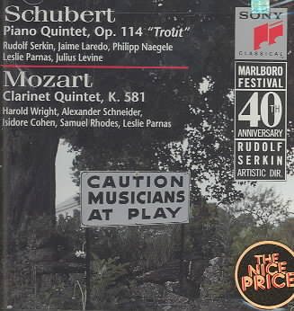 Schubert: Piano Quintet- Trout, d. 667 / Mozart: Clarinet Quintet, K. 581 cover