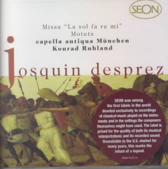 Josquin Desprez: Missa La Sol Fa Re Mi / Motets cover