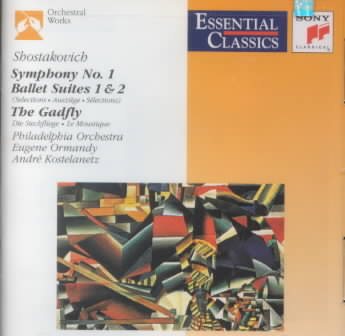 Shostakovitch: Symphony No. 1 / Ballet Suites 1 & 2 / The Gadfly (Essential Classics) cover