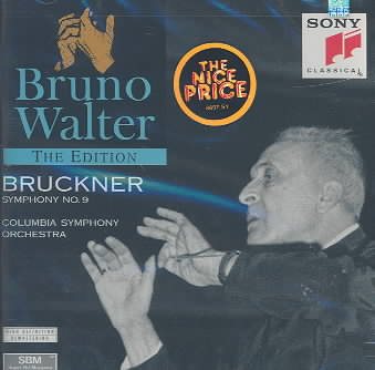 Bruckner: Symphony No. 9 - The Unfinished (Bruno Walter Edition) cover