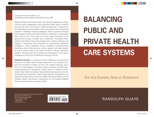 Balancing Public and Private Health Care Systems: The Sub-Saharan African Experience cover