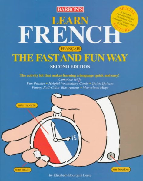 Learn French the Fast and Fun Way: With French-English English-French Dictionary (French Edition) cover