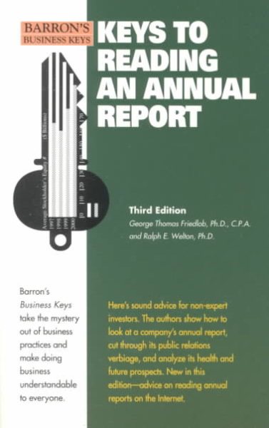 Keys to Reading an Annual Report (Barron's Business Keys) cover