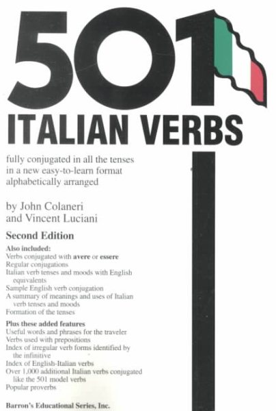 501 Italian Verbs (501 Verbs Series) cover