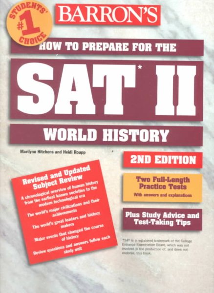 How to Prepare for the SAT II World History (BARRON'S HOW TO PREPARE FOR THE SAT II WORLD HISTORY) cover