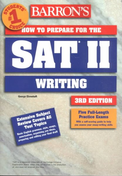 How to Prepare for the SAT II Writing (Barron's How to Prepare for the SAT II: Writing) cover