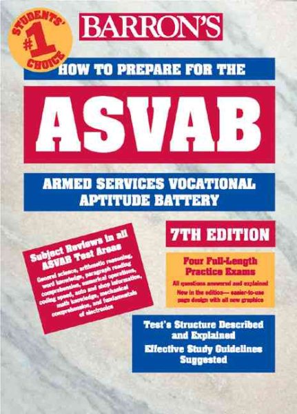 How to Prepare for the ASVAB (Barron's ASVAB) cover