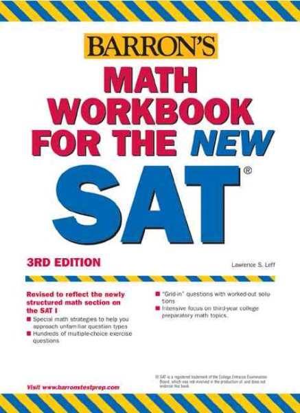 Math Workbook for the New SAT (BARRON'S MATH WORKBOOK FOR THE SAT I) cover