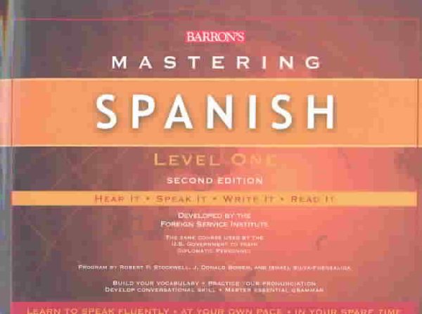 Barron's Mastering Spanish Level 1: Hear It, Speak It, Write It, Read It (Spanish Edition) cover